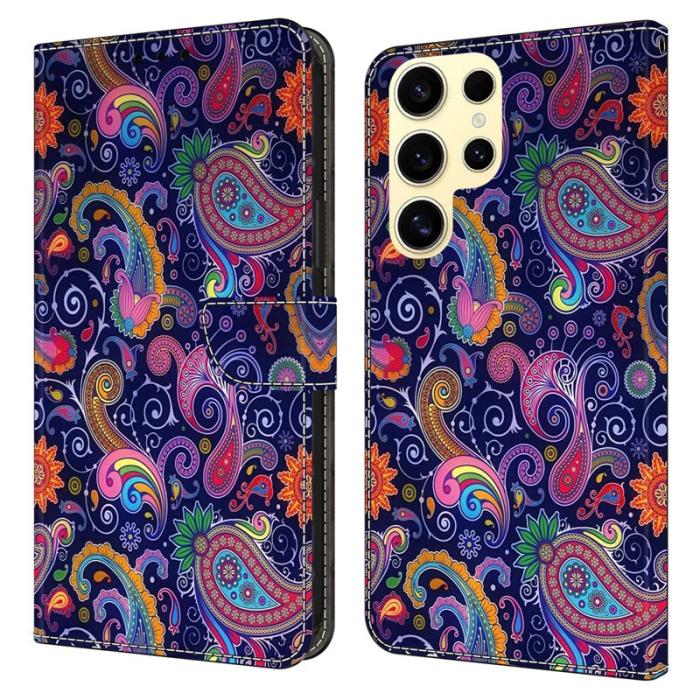 OEM - Samsung Galaxy S26 Ultra Fodral Mönstertryck Ställ Läder Flip - Etnisk Vinstock