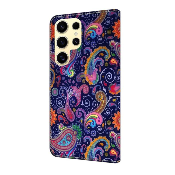 OEM - Samsung Galaxy S26 Ultra Fodral Mönstertryck Ställ Läder Flip - Etnisk Vinstock