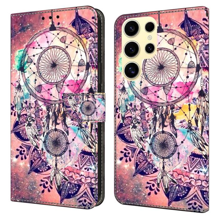 OEM - Samsung Galaxy S26 Ultra Fodral Mönstertryck Ställ Läder Flip - Vindklang