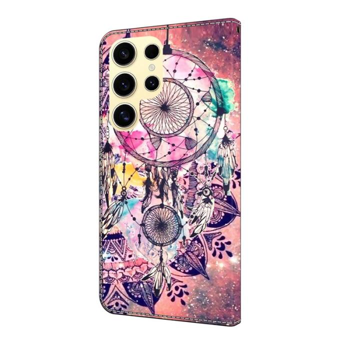 OEM - Samsung Galaxy S26 Ultra Fodral Mönstertryck Ställ Läder Flip - Vindklang