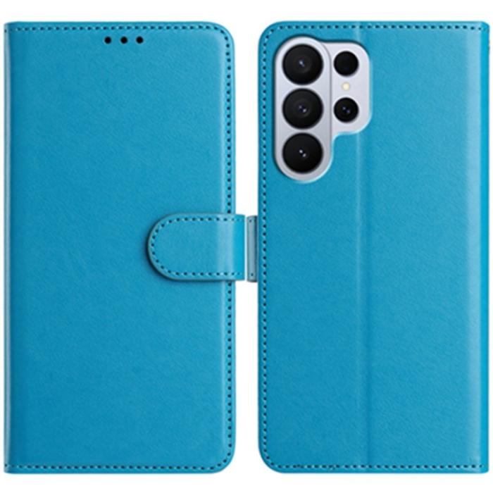 OEM - Samsung Galaxy S26 Ultra Fodral PU Läder Folio Flip - Ljusblå