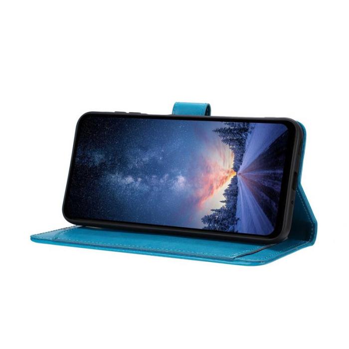 OEM - Samsung Galaxy S26 Ultra Fodral PU Läder Folio Flip - Ljusblå