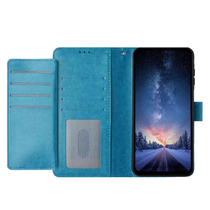 OEM - Samsung Galaxy S26 Ultra Fodral PU Läder Folio Flip - Ljusblå