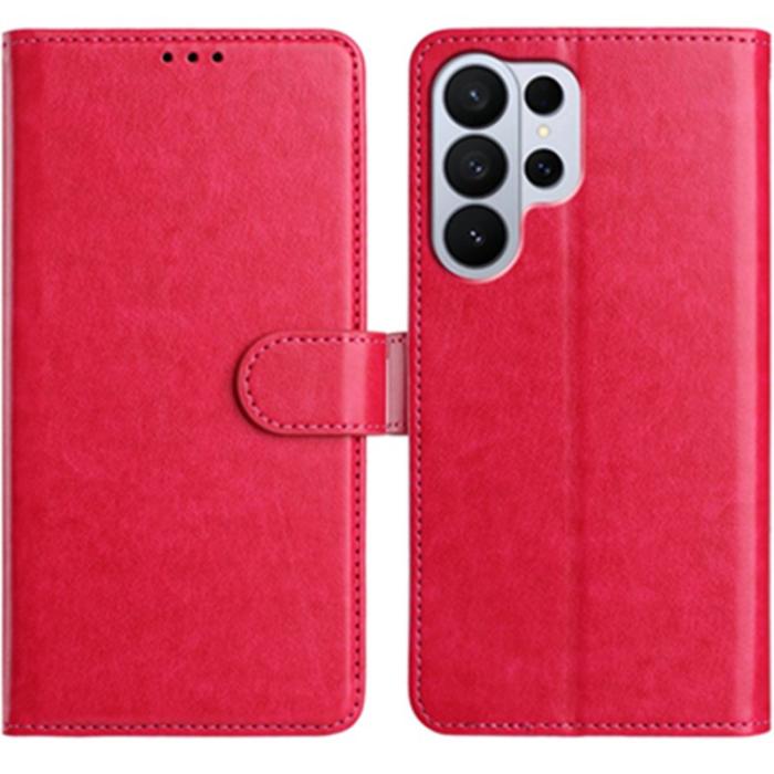 OEM - Samsung Galaxy S26 Ultra Fodral PU Läder Folio Flip - Rosa