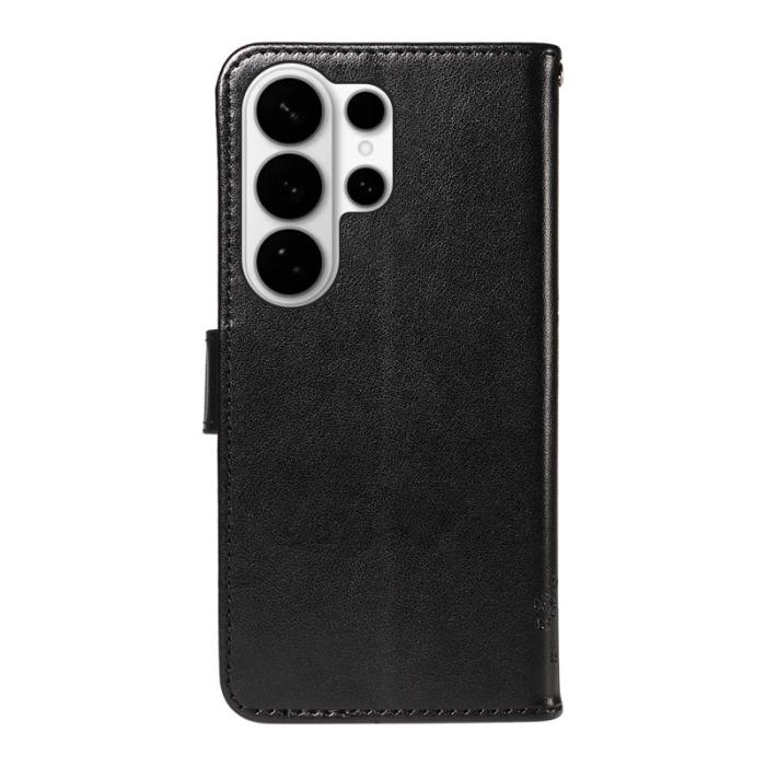 OEM - Samsung Galaxy S26 Ultra Fodral PU Läder Katttree Mönster - Svart