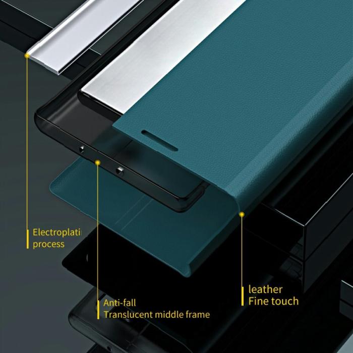 OEM - Samsung Galaxy S26 Ultra Mobilskal Anti-Drop Äkta Läder - Svart