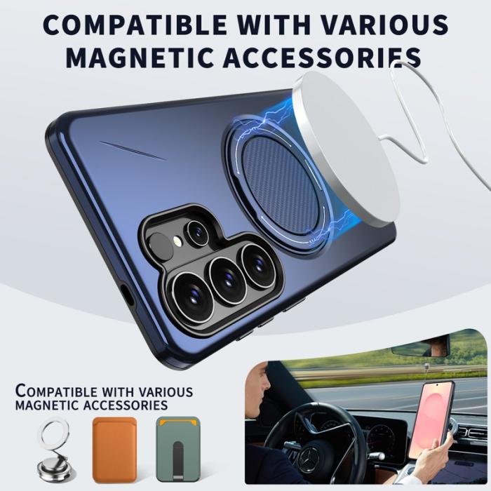 OEM - Samsung Galaxy S26 Ultra Mobilskal Magnetiskt TPU + PC Bakcover - Blå