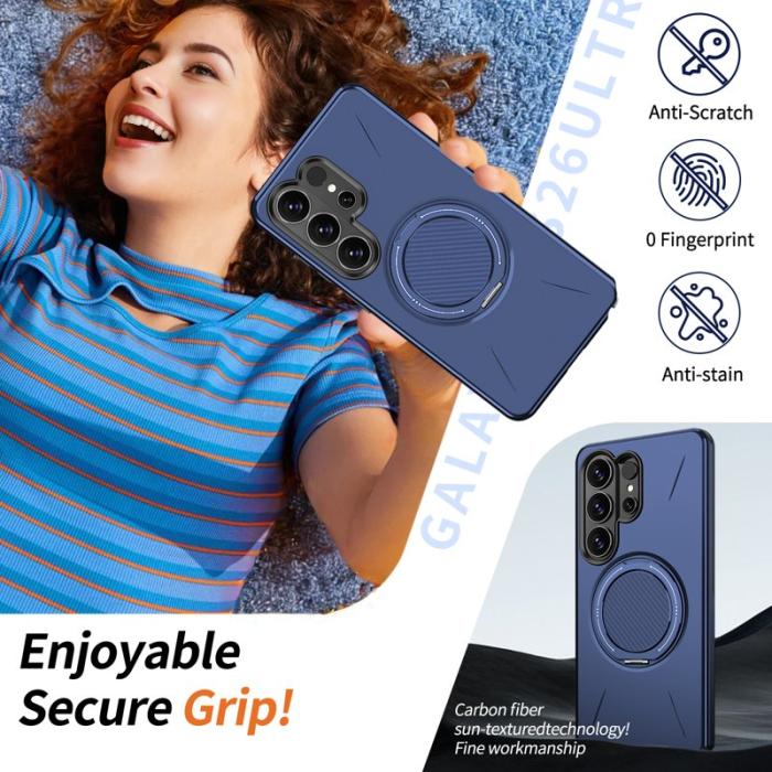 OEM - Samsung Galaxy S26 Ultra Mobilskal Magnetiskt TPU + PC Bakcover - Blå