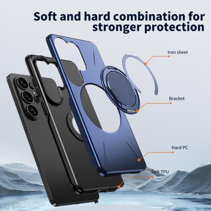 OEM - Samsung Galaxy S26 Ultra Mobilskal Magnetiskt TPU + PC Bakcover - Blå