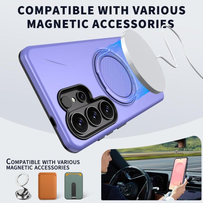 OEM - Samsung Galaxy S26 Ultra Mobilskal Magnetiskt TPU + PC Bakcover - Lila