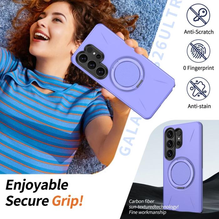 OEM - Samsung Galaxy S26 Ultra Mobilskal Magnetiskt TPU + PC Bakcover - Lila