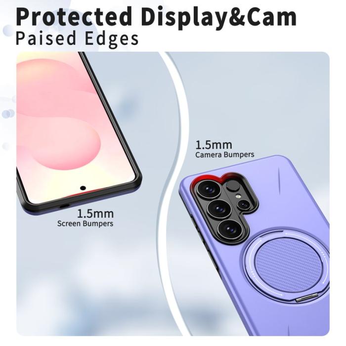 OEM - Samsung Galaxy S26 Ultra Mobilskal Magnetiskt TPU + PC Bakcover - Lila