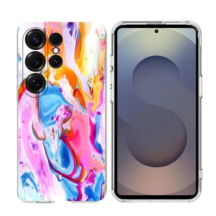 OEM - Samsung Galaxy S26 Ultra Mobilskal Marmortryck Mjuk TPU - Färgglad