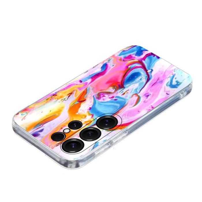 OEM - Samsung Galaxy S26 Ultra Mobilskal Marmortryck Mjuk TPU - Färgglad