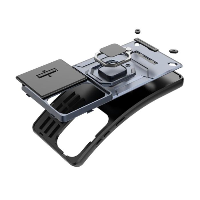 OEM - Samsung Galaxy S26 Ultra Mobilskal Plast Kickstand Skydd - Blå