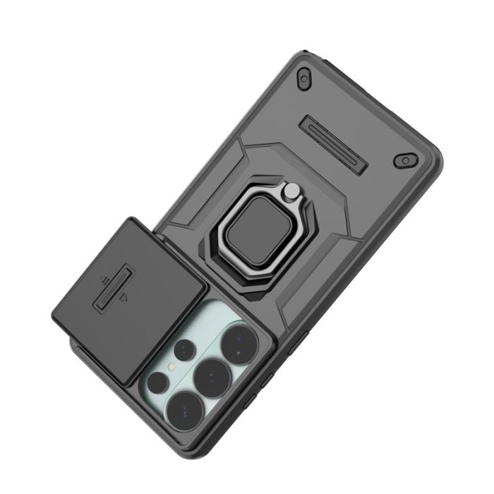 OEM - Samsung Galaxy S26 Ultra Mobilskal Plast Kickstand Skydd - Svart