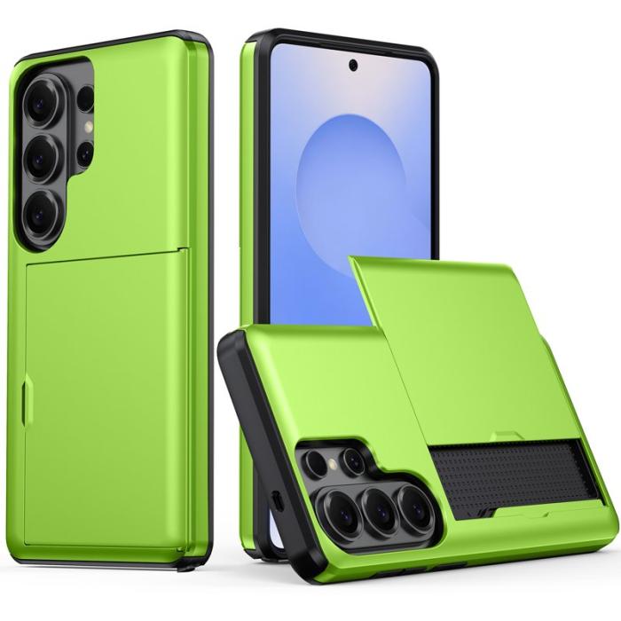 OEM - Samsung Galaxy S26 Ultra Mobilskal Plast Med Kortfack - Grön