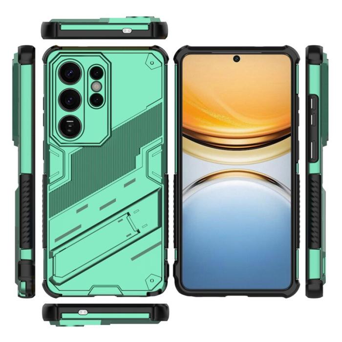 OEM - Samsung Galaxy S26 Ultra Mobilskal Plast Stöttålig Med Ställ - Grön