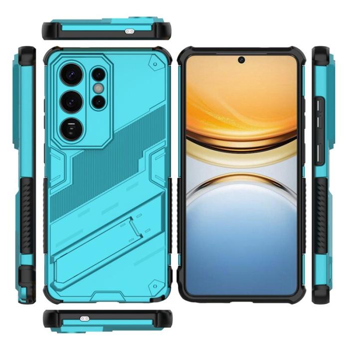 OEM - Samsung Galaxy S26 Ultra Mobilskal Plast Stöttåligt Med Ställ - Blå