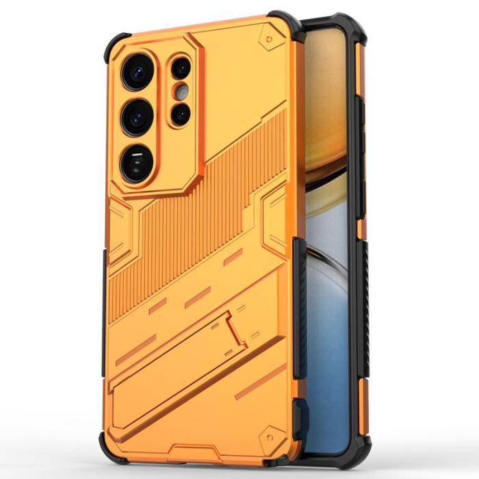 OEM - Samsung Galaxy S26 Ultra Mobilskal Plast Stöttåligt Med Ställ - Orange