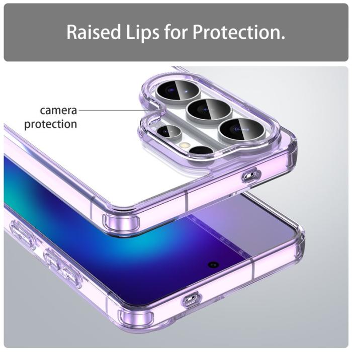 OEM - Samsung Galaxy S26 Ultra Mobilskal TPU + Akryl Bakcover Anti-Gulning - Lila