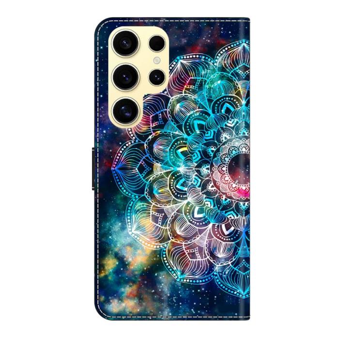 OEM - Samsung Galaxy S26 Ultra Mobilskal TPU + KonstLäder - Gyro Flower