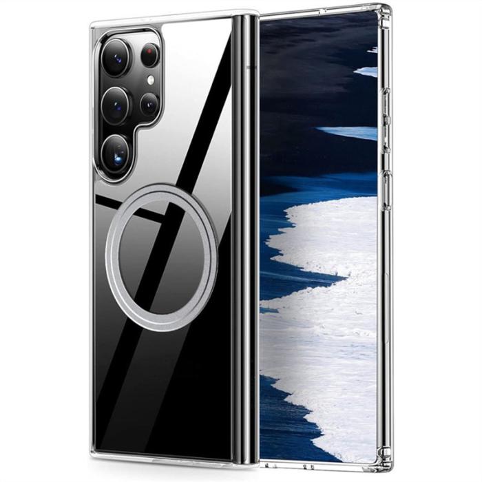 OEM - Samsung Galaxy S26 Ultra Mobilskal TPU + PC Transparent Bakstycke - Vit