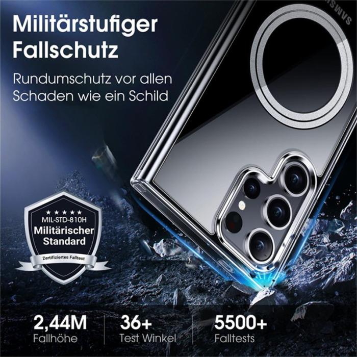 OEM - Samsung Galaxy S26 Ultra Mobilskal TPU + PC Transparent Bakstycke - Vit