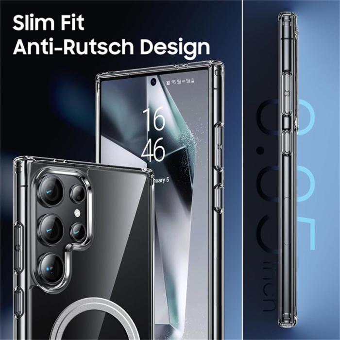 OEM - Samsung Galaxy S26 Ultra Mobilskal TPU + PC Transparent Bakstycke - Vit