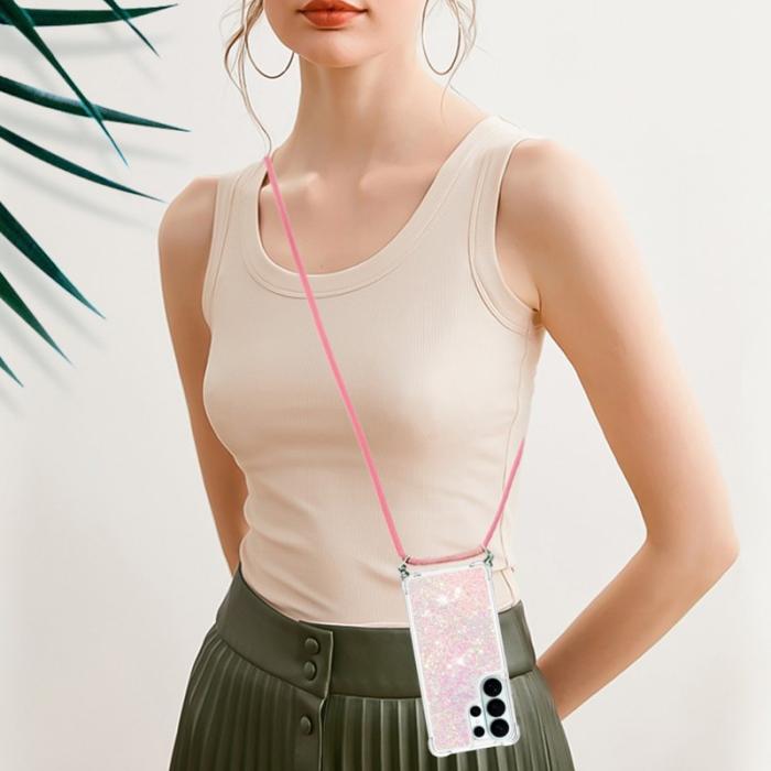 OEM - Samsung Galaxy S26 Ultra Mobilskal TPU Quicksand - Rosa / Pentagram