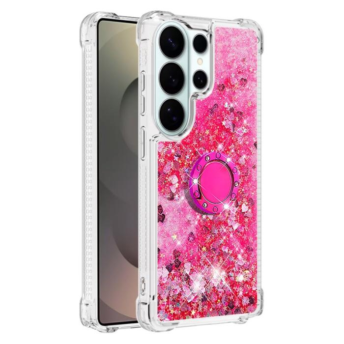 OEM - Samsung Galaxy S26 Ultra Skal TPU Stöd Fodral - Rosa / Hjärtan