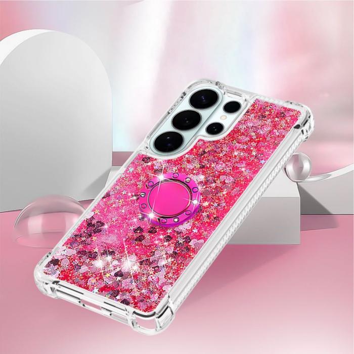 OEM - Samsung Galaxy S26 Ultra Skal TPU Stöd Fodral - Rosa / Hjärtan