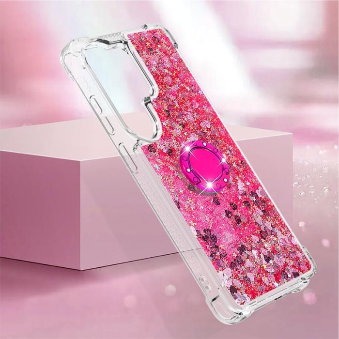 OEM - Samsung Galaxy S26 Ultra Skal TPU Stöd Fodral - Rosa / Hjärtan