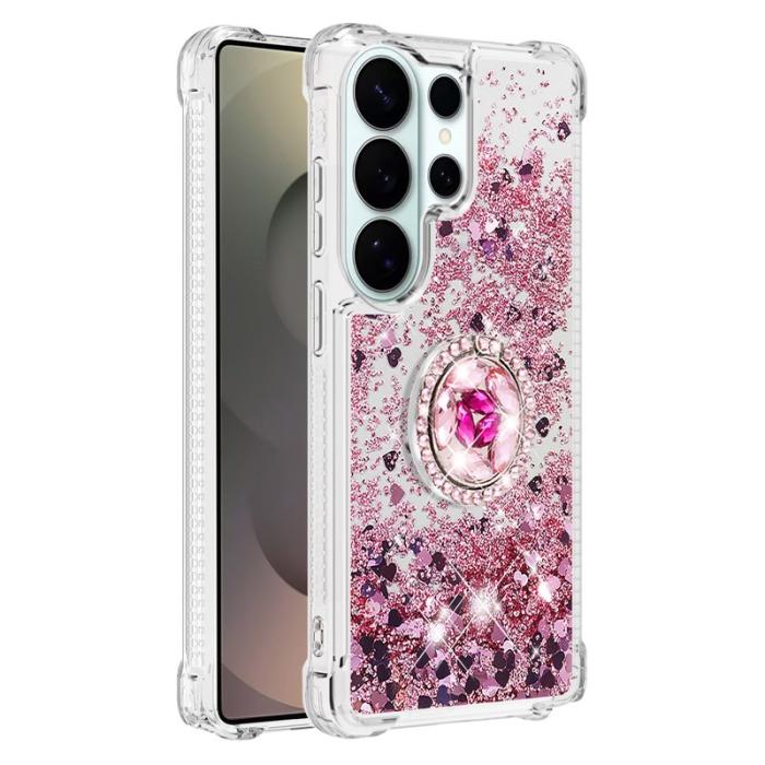 OEM - SAMSUNG Galaxy S26 Ultra Mobilskal TPU Stöd Skydd - Roséguld / Hjärtar