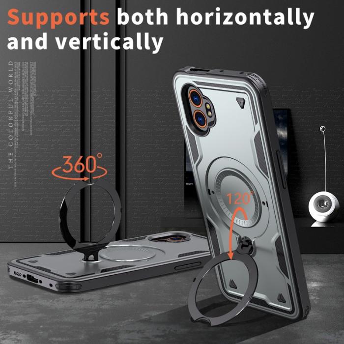 N/A - Samsung Galaxy XCover7 Pro Skal Plast Militärskydd - Grå