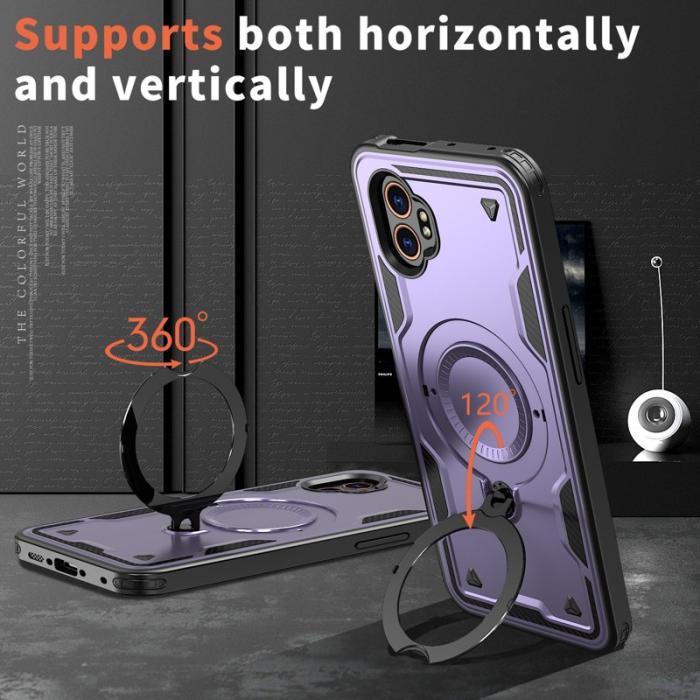 N/A - Samsung Galaxy XCover7 Pro Skal Plast Militärskydd - Lila