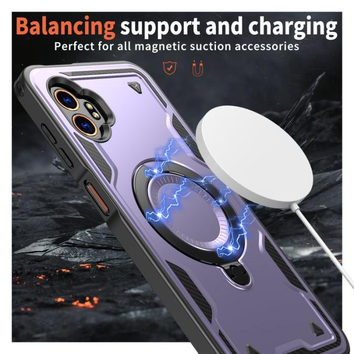 N/A - Samsung Galaxy XCover7 Pro Skal Plast Militärskydd - Lila