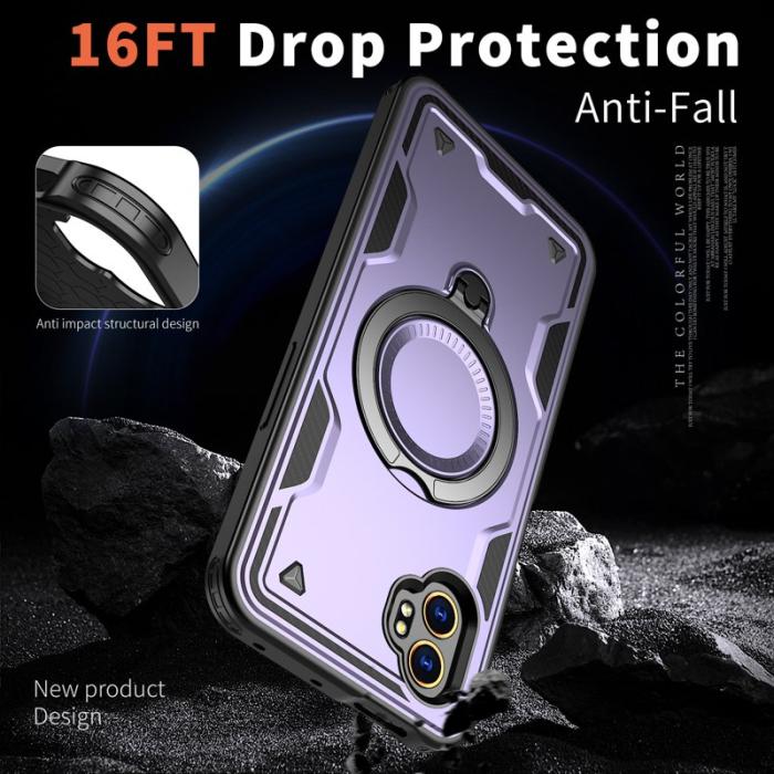 N/A - Samsung Galaxy XCover7 Pro Skal Plast Militärskydd - Lila