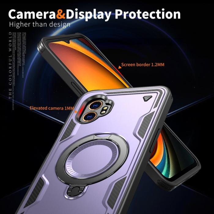 N/A - Samsung Galaxy XCover7 Pro Skal Plast Militärskydd - Lila