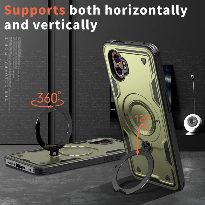 N/A - Samsung Galaxy XCover7 Pro Skal Plast Militärskydd - Olive Green