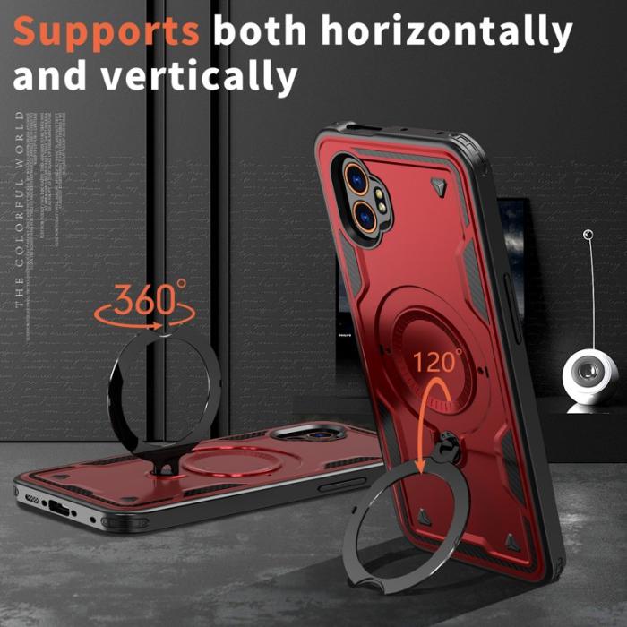 N/A - Samsung Galaxy XCover7 Pro Skal Plast Militärskydd - Röd