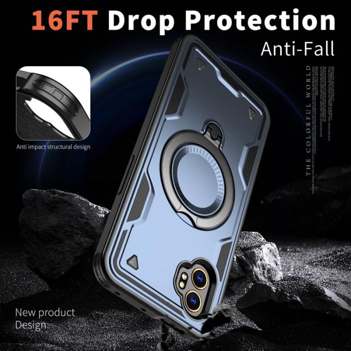 N/A - Samsung Galaxy XCover7 Pro Skal Plast Militärt Skydd - Blå