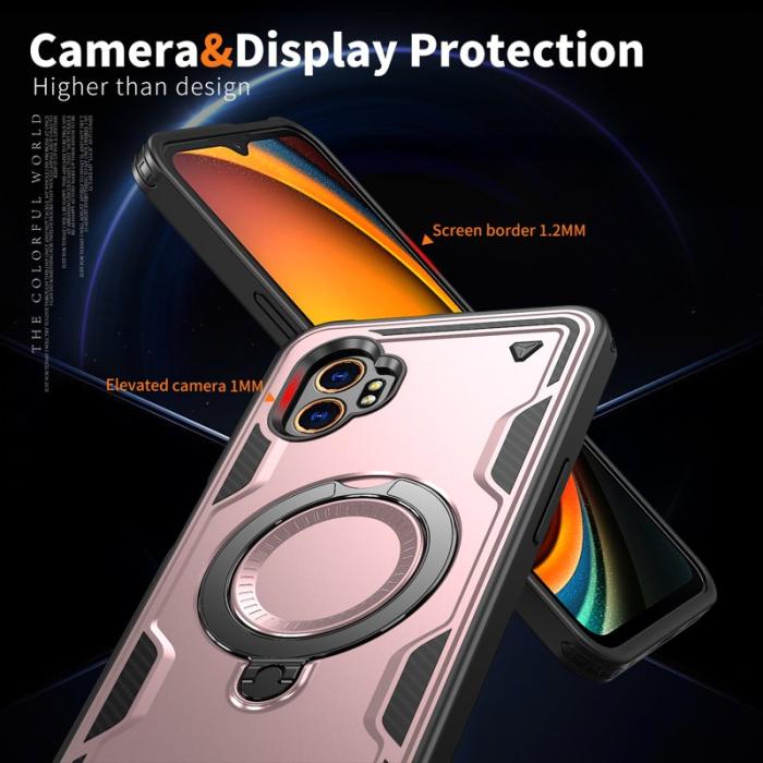 N/A - Samsung Galaxy XCover7 Pro Skal Plast Militärt Skydd - Roséguld