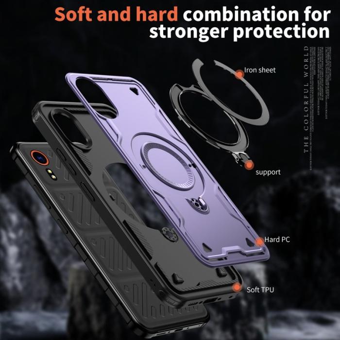 N/A - Samsung Galaxy Xcover7 Skal Plast Militärskydd - Lila