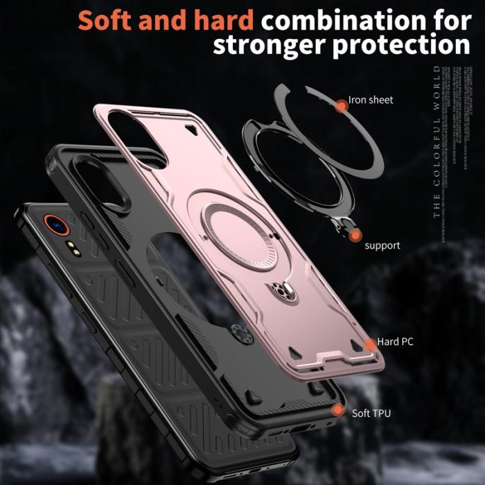 N/A - Samsung Galaxy Xcover7 Skal Plast Militärskydd - Roséguld