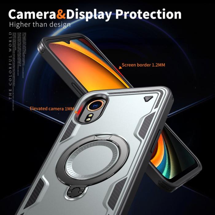 N/A - Samsung Galaxy Xcover7 Skal Plast Militärt Skydd - Grå