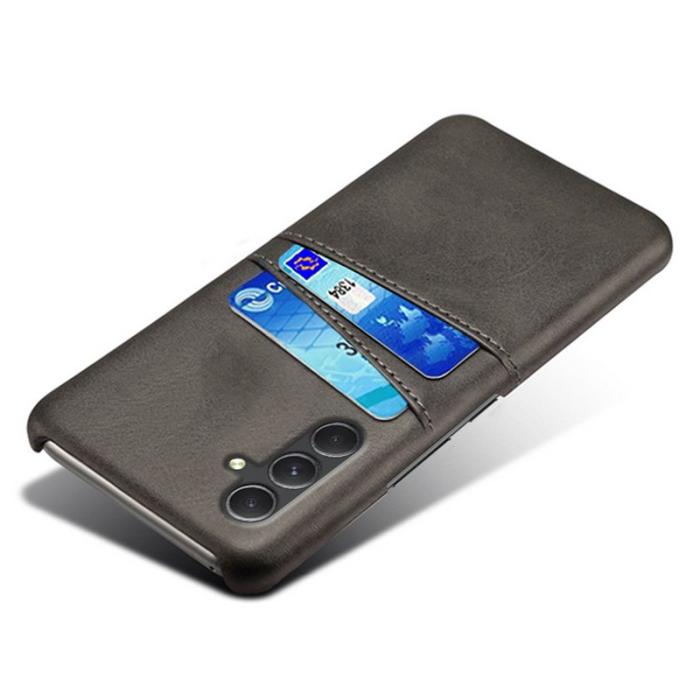 OEM - Shockproof Samsung Galaxy A55 5G Skal PU Läder + PC - Svart