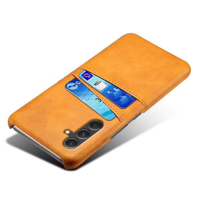 OEM - Shockproof Samsung Galaxy A55 5G Skal PU Läder + Plast - Orange