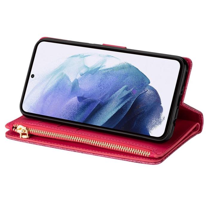 OEM - Starry Sky Samsung Galaxy S26 Ultra Fodral Äkta Läder - Rosa