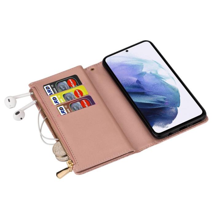 OEM - Starry Sky Samsung Galaxy S26 Ultra Fodral Äkta Läder - Roséguld